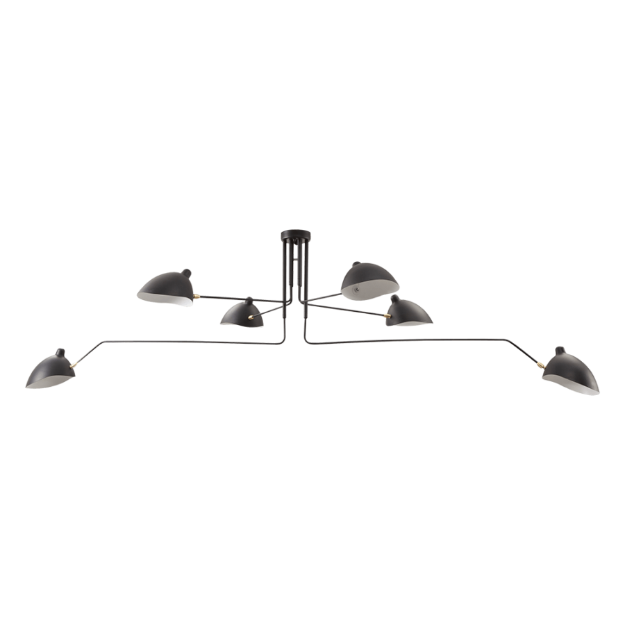 mouille 6 arms ceiling lamp