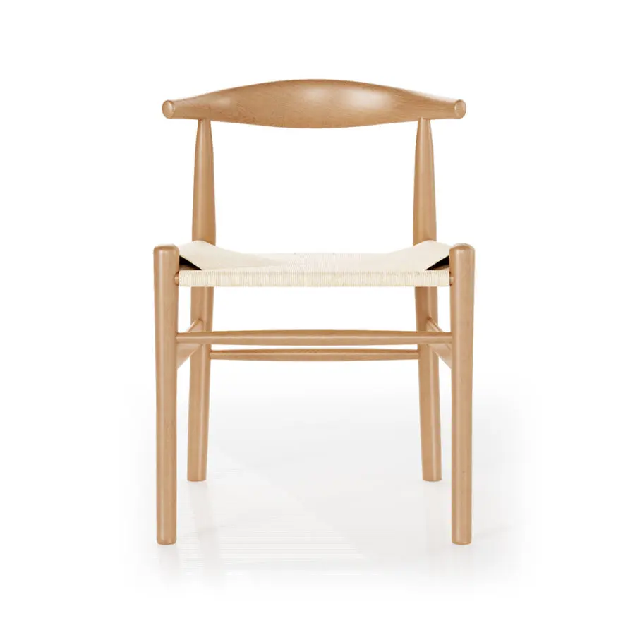 elbow-chair-paper-cord-seat-beech-front
