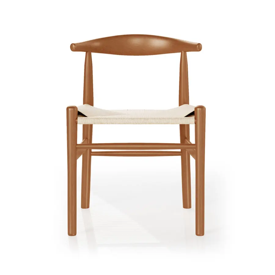 elbow-chair-paper-cord-seat-walnut-front