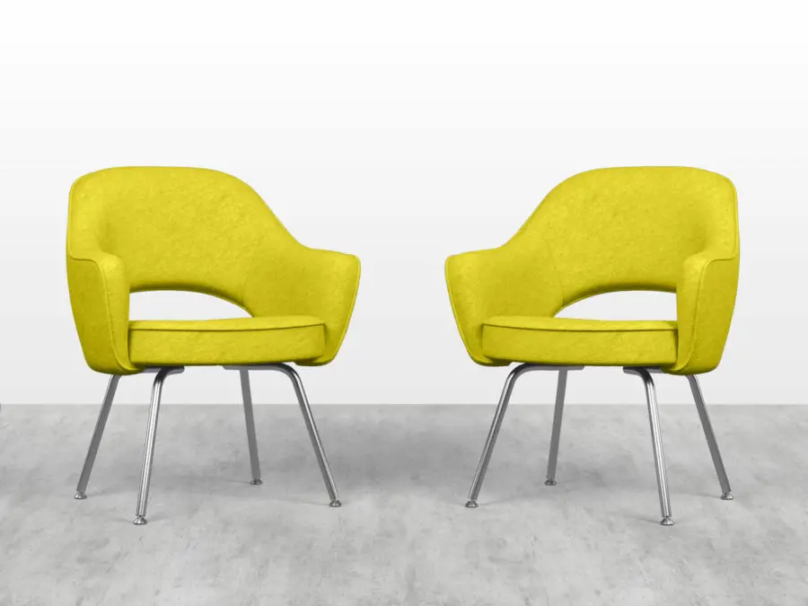 executive-dining-armchair-metal-legs-yellow-two-product