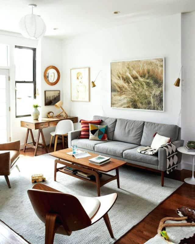 mid century living room set