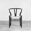 Danish-dining-chair-black-natural-front