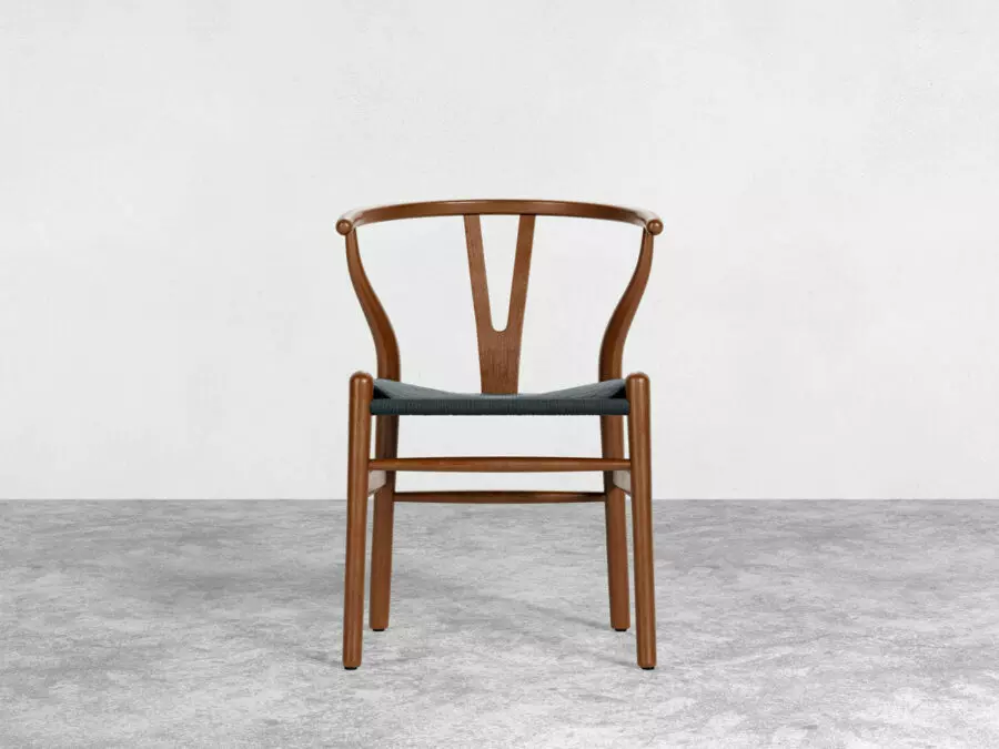 Danish-dining-chair-walnut-black-front