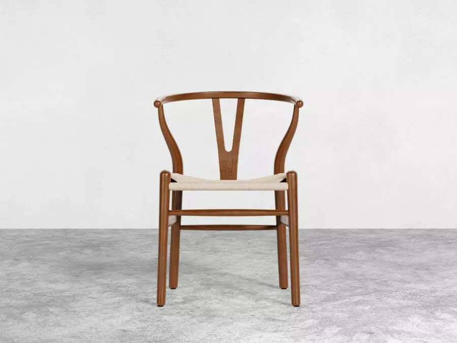 Danish-dining-chair-walnut-natural-front